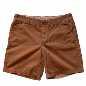 J.Crew Broken-in Boyfriend Shorts in Pumpkin